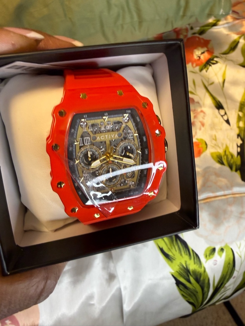 Activa Red Oversized Chronograph Style Watch – NWT